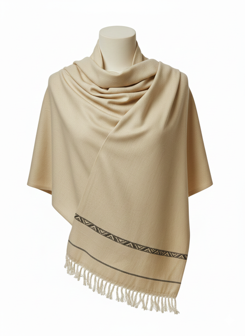 Wool shawl 100% Hand Made PASHMINA shawl for men